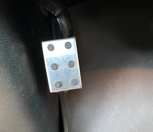 Miniatura 6 de iJDMTOY Juego de 3 piezas de cubierta de pedal de aluminio plateado, compatible con Gen4 Dodge RAM 1500 2500 3500 2009-2018