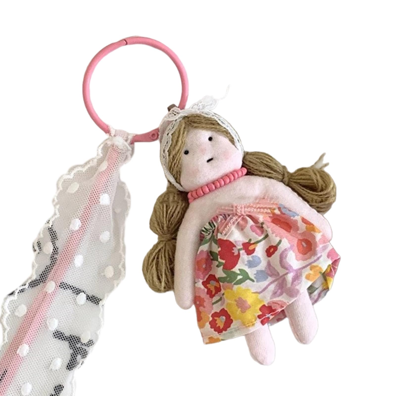 手作り人形のレアアイテム。 Amazon.co.jp: PINKLALA 手作り人形キーホルダー かわいいレースドレス