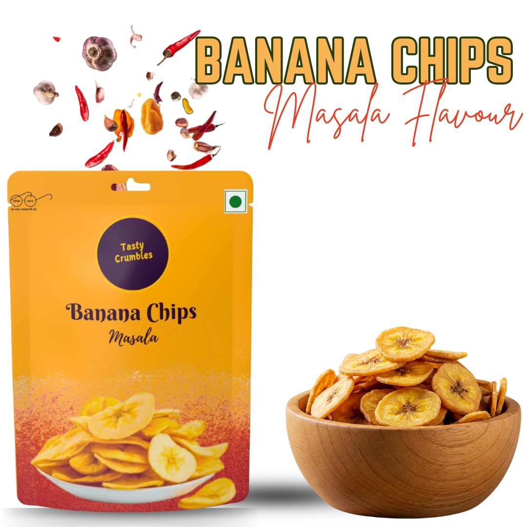 Tasty Crumbles Banana Chips, Masala and Pudina Flavour Combo, 400g, Pack of 2(Each 200g) 2