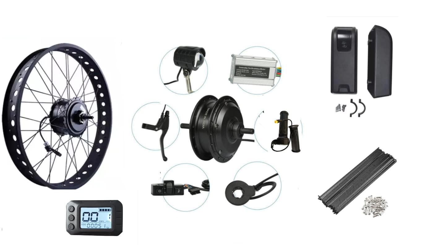 Shanti A1 Electric Cycle Kit for All Mountain Fat Bikes (LCD) Amazon