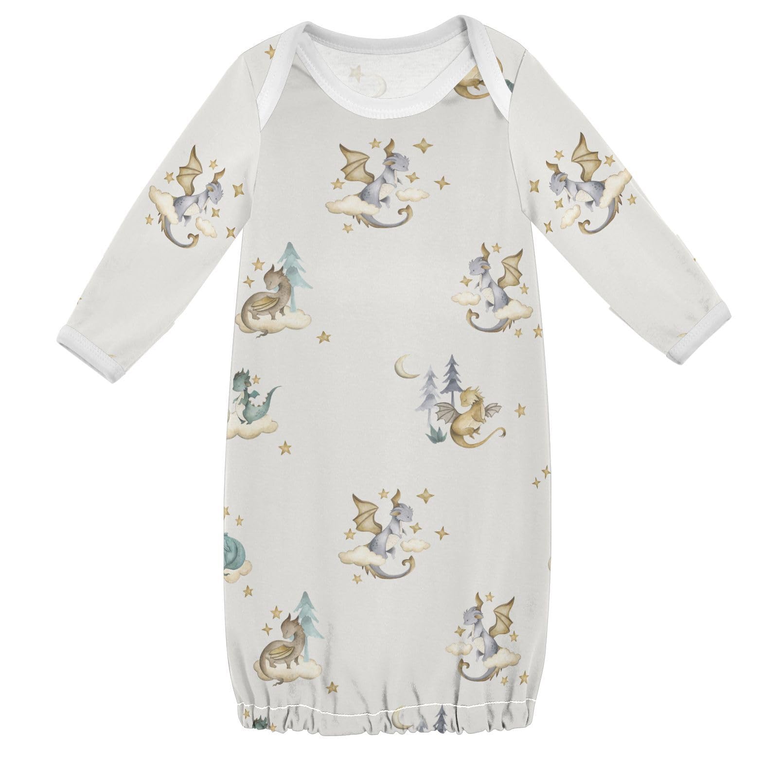 vvfelixl Baby Sleeper Gown for Newborn Boy Girls Dragon Baby Infant Nightgown for 0-3 Months