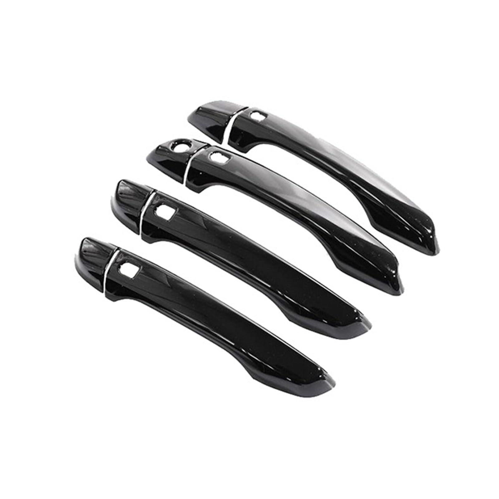 Drezzo Car Exterior Door Handle for Citroen C3 for Cross SX SY 2017-2023 Gloss Black Car Outer Door Handle Cover Stickers Trim(4Handle 4 Buttons)