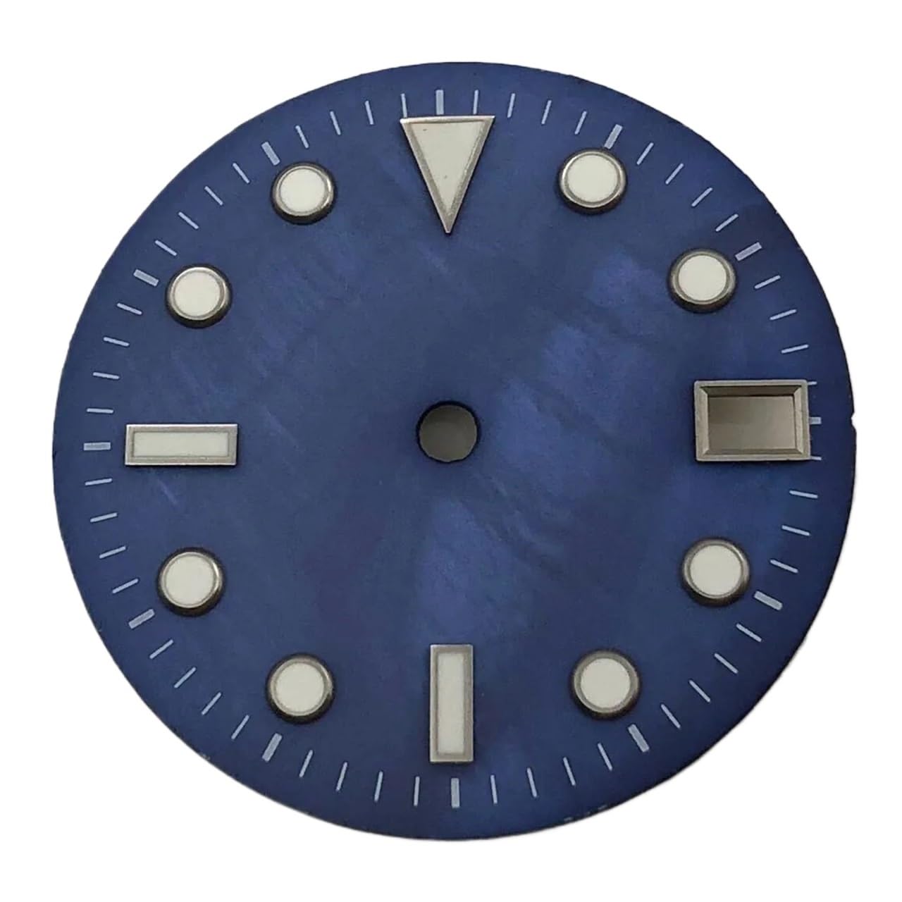 Cadran montre NH35 28.5mm noir stérile et lumineux pour réparation
