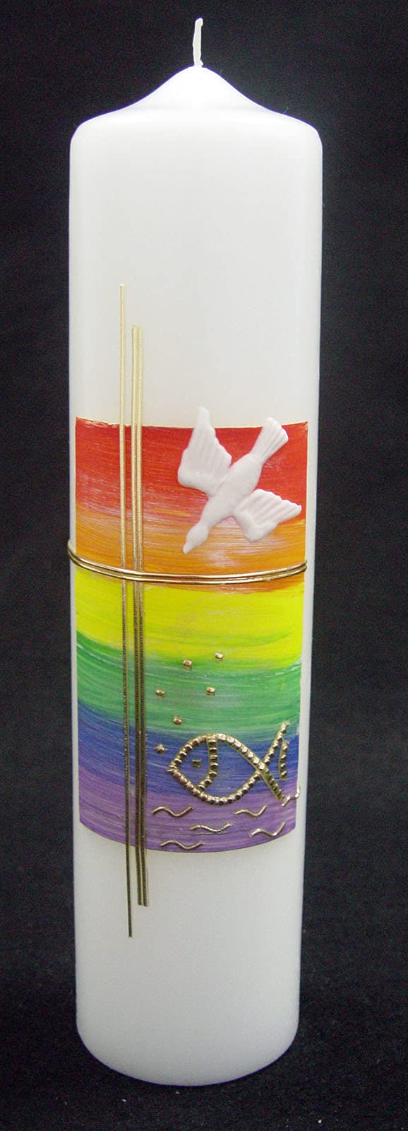 Candela per battesimo 250/60
