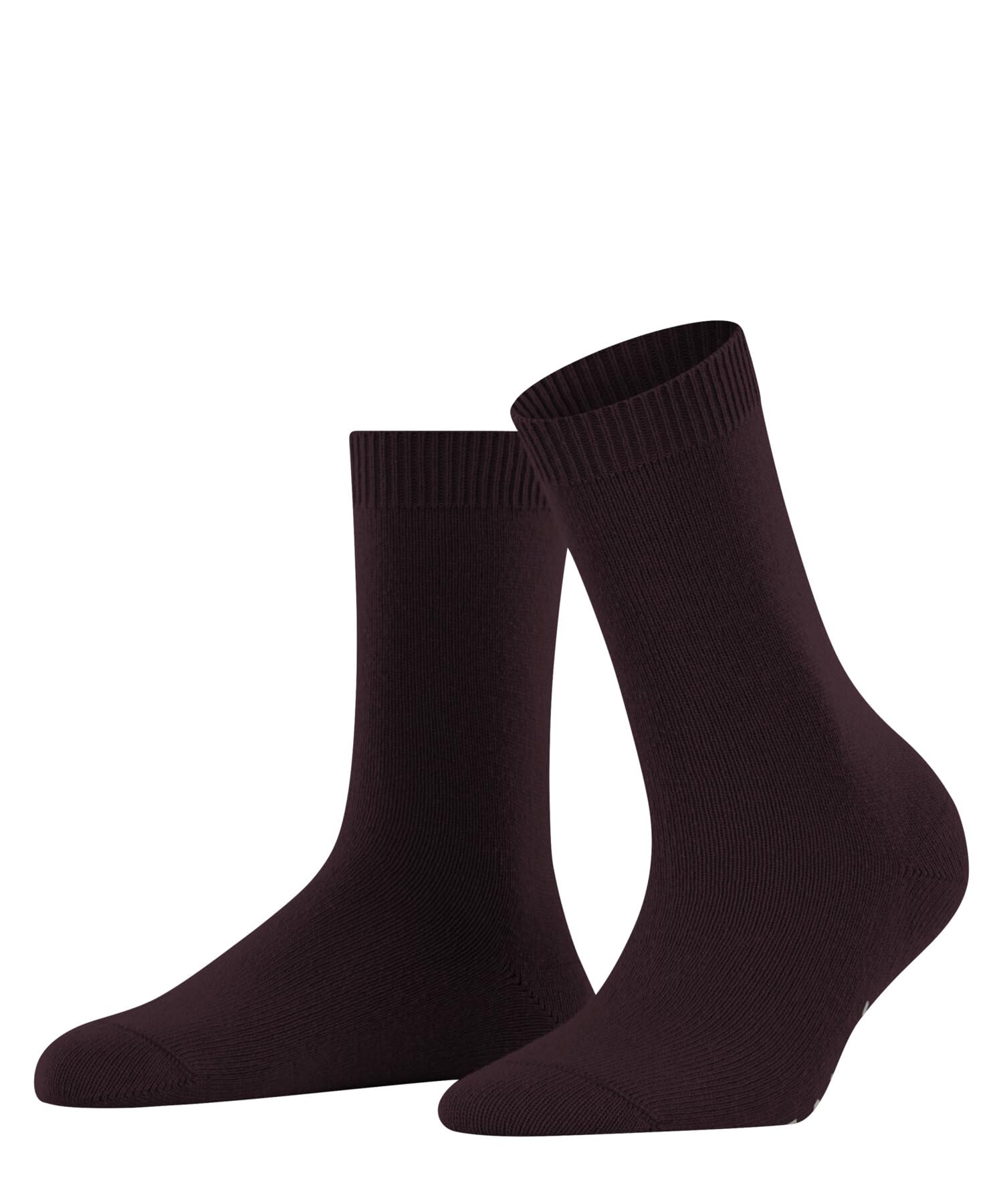 FALKE Kobiety Skarpety Cosy Wool W So wełna kaszmir jednokolorowe 1 Para, Czerwony Barolo 8596, 35-38