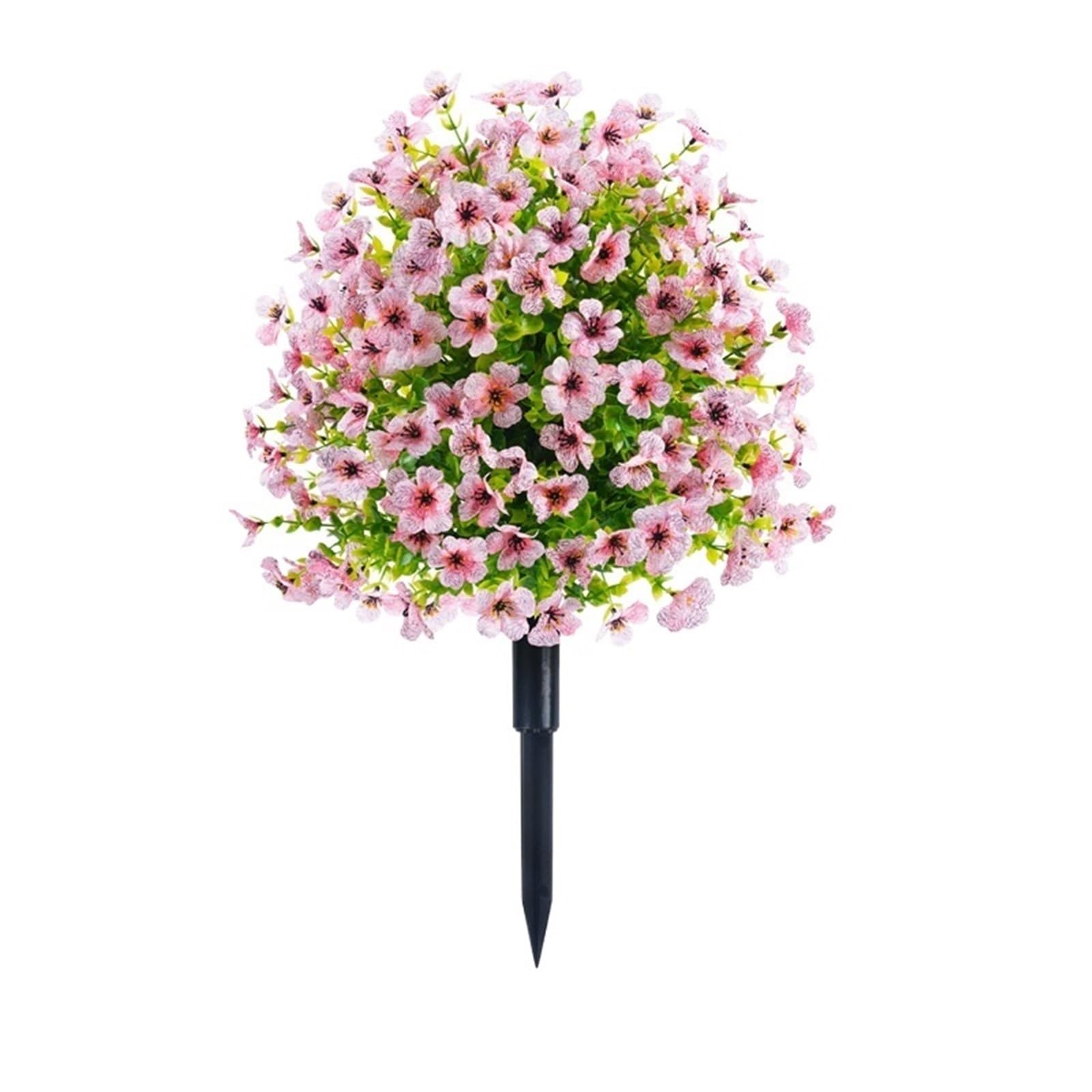WBCDXCBB Simulated Flowers Eucalyptus Violet Ground Planting Shooting Home Garden Decoration 1Pcs(Pinkfc036-45)