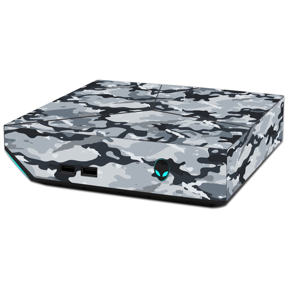 MightySkins Skin Compatible with Alienware Steam Machine - Gray Camouflage | Protective, Durable, and Unique Vinyl Decal wrap Cover | Easy to Apply, Remove, and Change Styles | Made in The USA