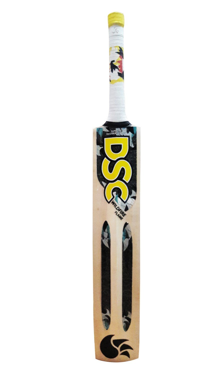DSC Wildfire Flame Kashmir Willow Cricket Bat ( Size: 5, Ball_ type : Tennis Ball, Playing Style : All-Round )-image-24