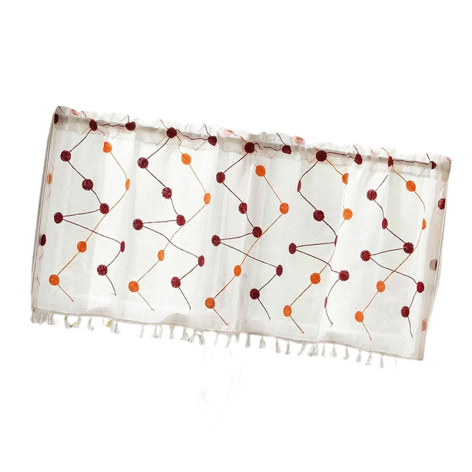 Tsophreniq Short Curtain Farmhouses Styles Easy Setups Light Filtering Privacy Guard Easy Installion Curtain