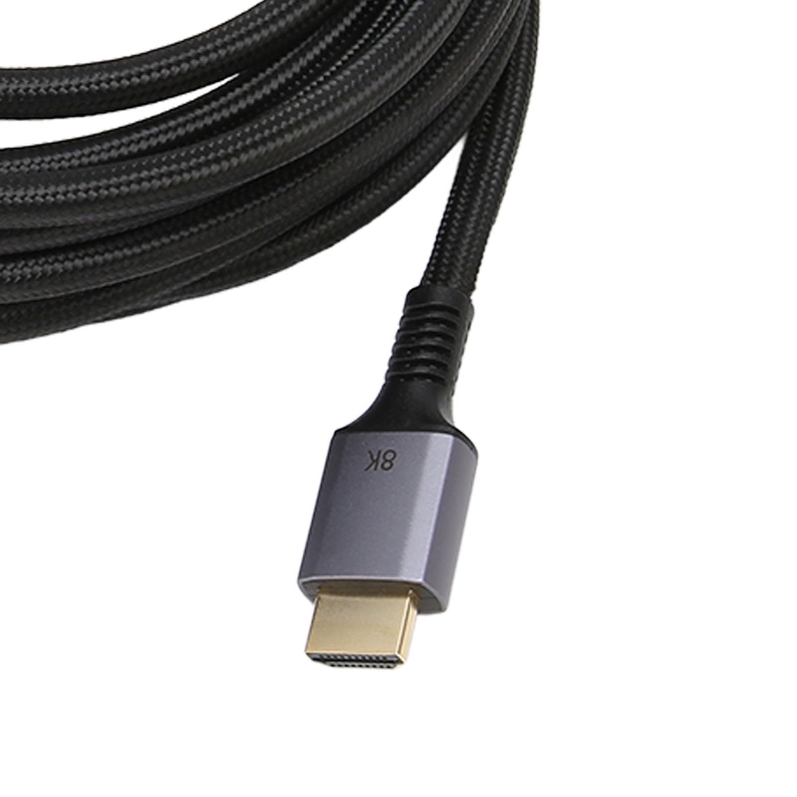 Fockety Cavo HDMI 8K, 8K a 60Hz Interfaccia Multimediale 4K a 120Hz Cavo Video HD, Conduttore OFC Puro Diametro Filo 16,4 Piedi 6,7 Mm Interfaccia Multimediale HD 2.1 Cavo per TV HD 8K