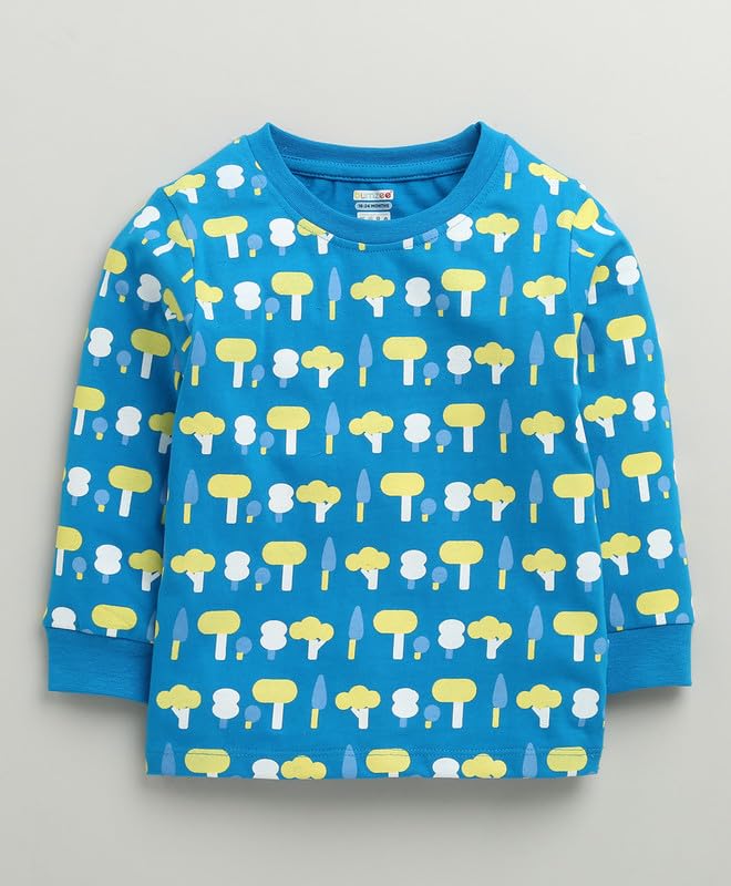 Image of BUMZEE Boys Cotton Full Sleeves T-Shirt & Pyjama Set (Peb10384391)