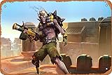 Overwatch, Junkrat Game 8X 12 Inches Retro Metal Tin Sign - Vintage Art Poster Plaque