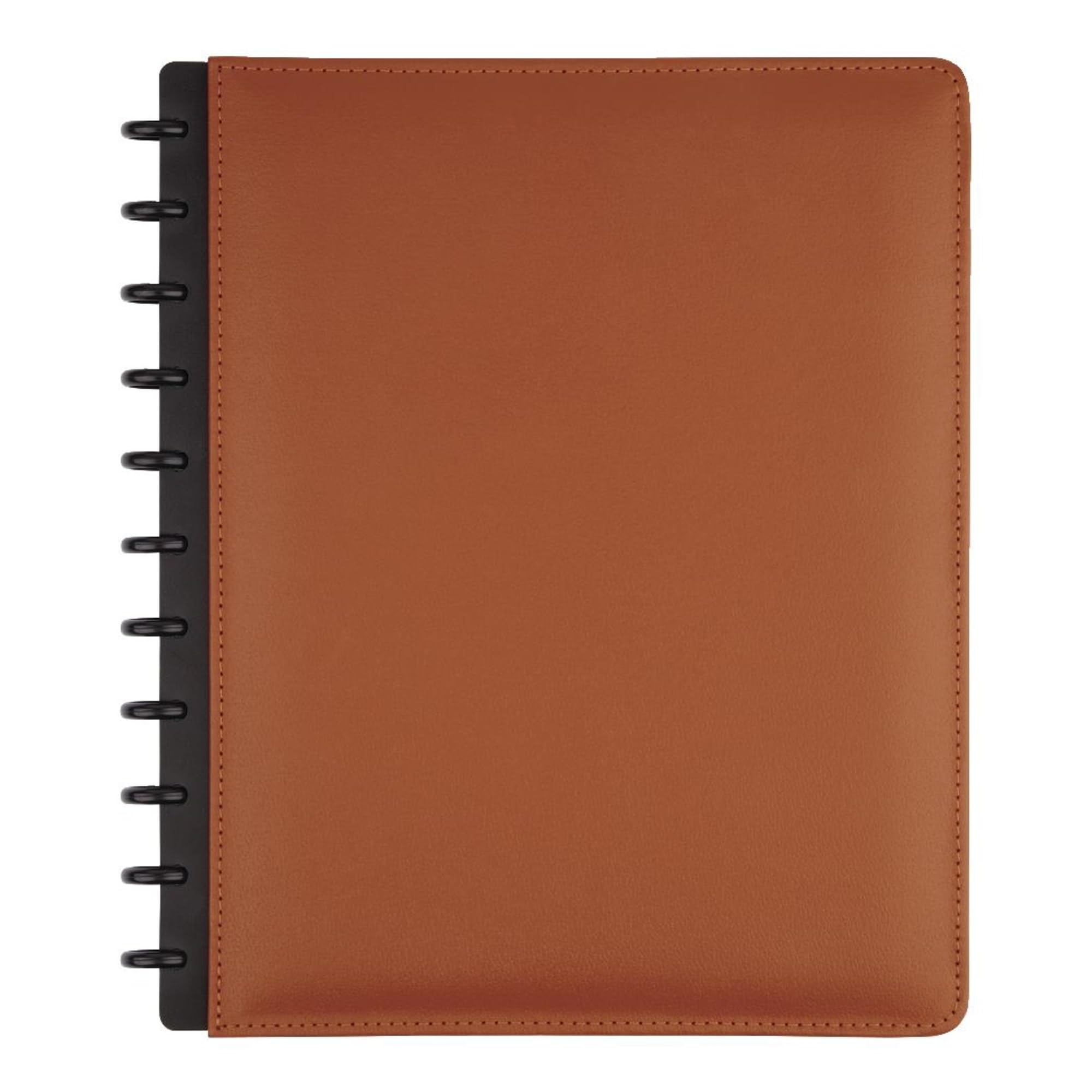 Carnet Discbound Taille Lettre TUL Personnalisé Housse Cuir Marron