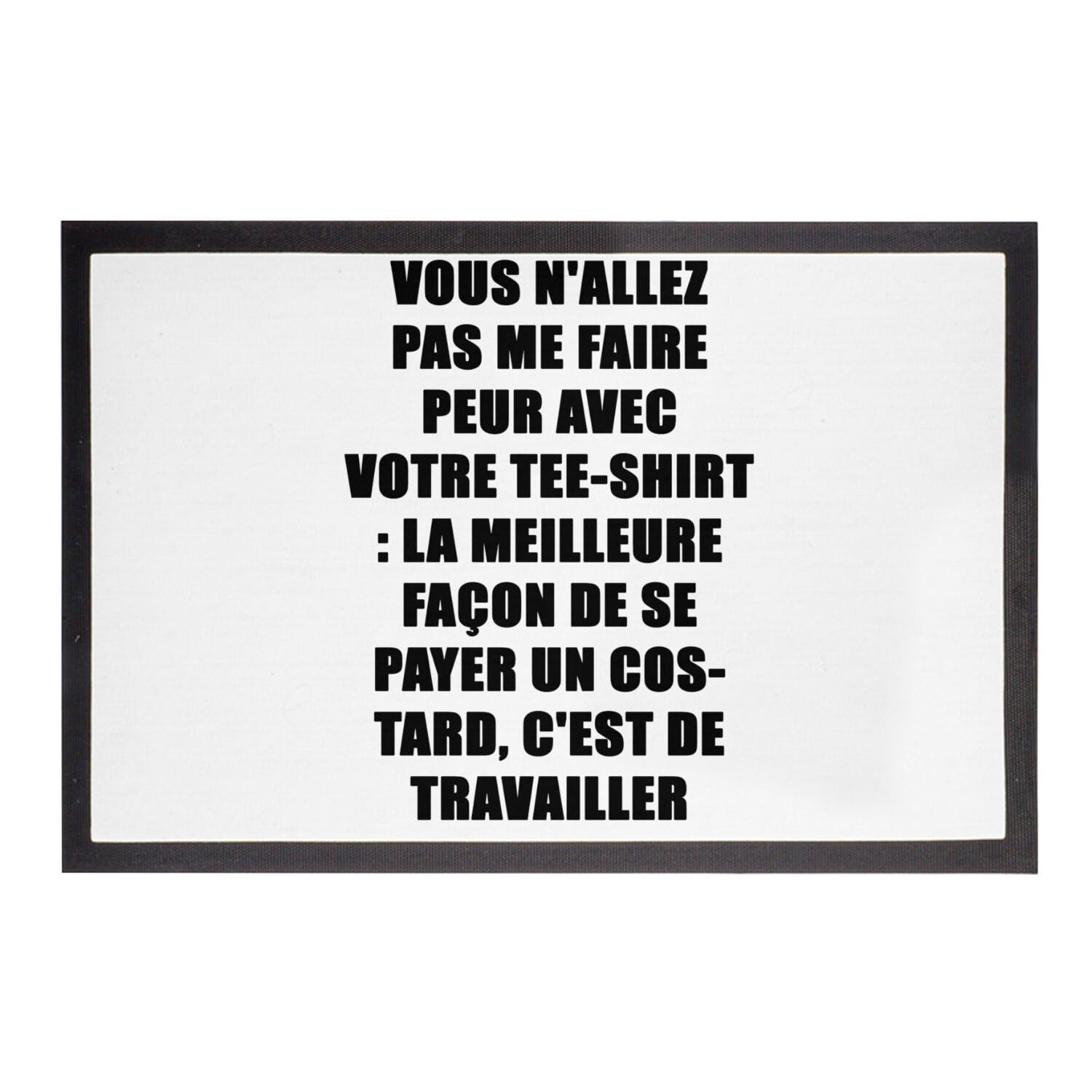 Paillasson Emmanuel Macron Anti-Saleté pour Garder la Maison Propre avec Humour Troll 75x50cm