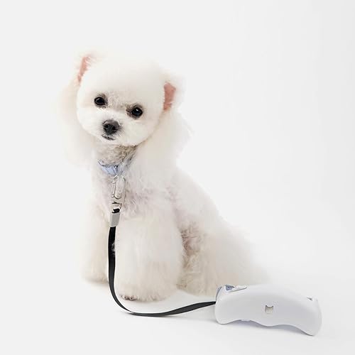 Miniatura 9 de Correa retráctil para perro de 5.6 pies, ajustable, suave, manos libres, correa retráctil de freno rápido con una sola mano para perros pequeños y