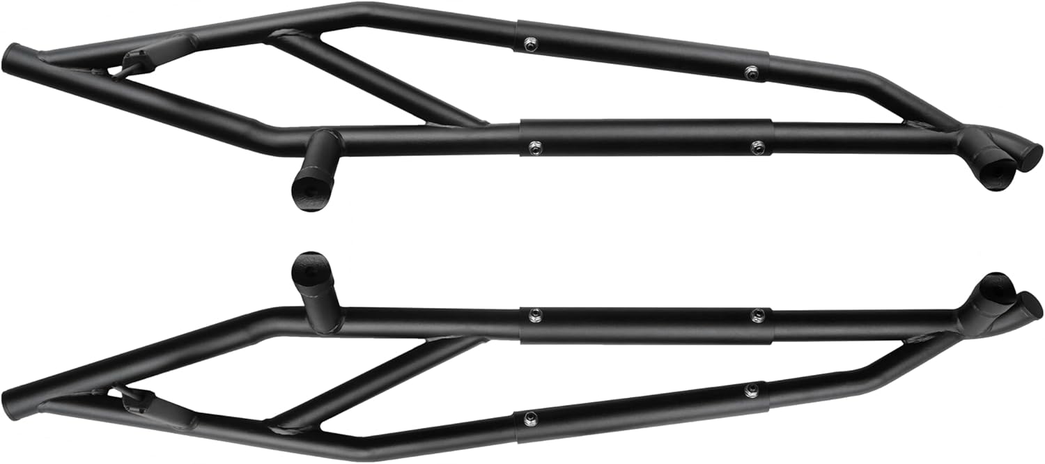 Nerf Bars Rock Sliders for Can Am Maverick R 2 Seaters 2024-2025 Accessories, Combined Side Steps Side Bumper Guard Protector Heavy Duty Steel Tree Kickers Replace OEM #715007170