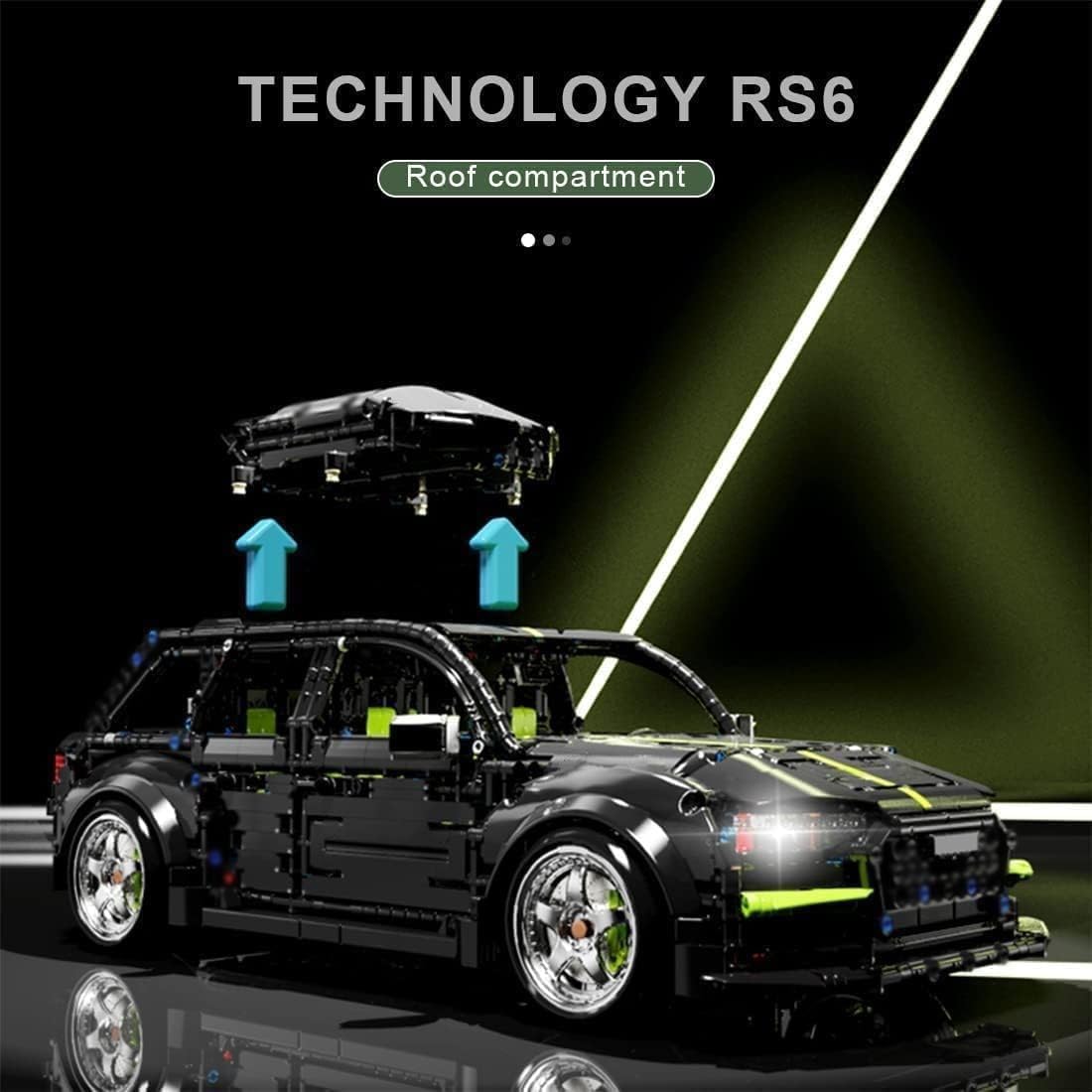 Juego de construcción de coches de carreras de tecnología para RS6 Avant, 2896 piezas, bloques de sujeción para coches deportivos, 1:10 MOC Carreras Coche Juguetes Juego de construcción
