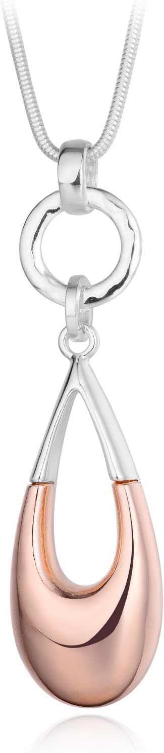 Long Necklaces for Women Waterdrop Pendant Sweater Layered Y Statement Bohemian Silver Chain Necklace with Gifts Box Jewelry