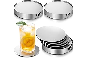 18 Pack 4 Inch Stainless Steel Coasters: The Complete Liquid Protection Solution