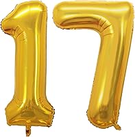 Vista 374 de GOER Globos con el número 80 para decoraciones de fiesta de cumpleaños número 80, globos de helio de aluminio jumbo de 42 pulgadas para 80 Oro rosa