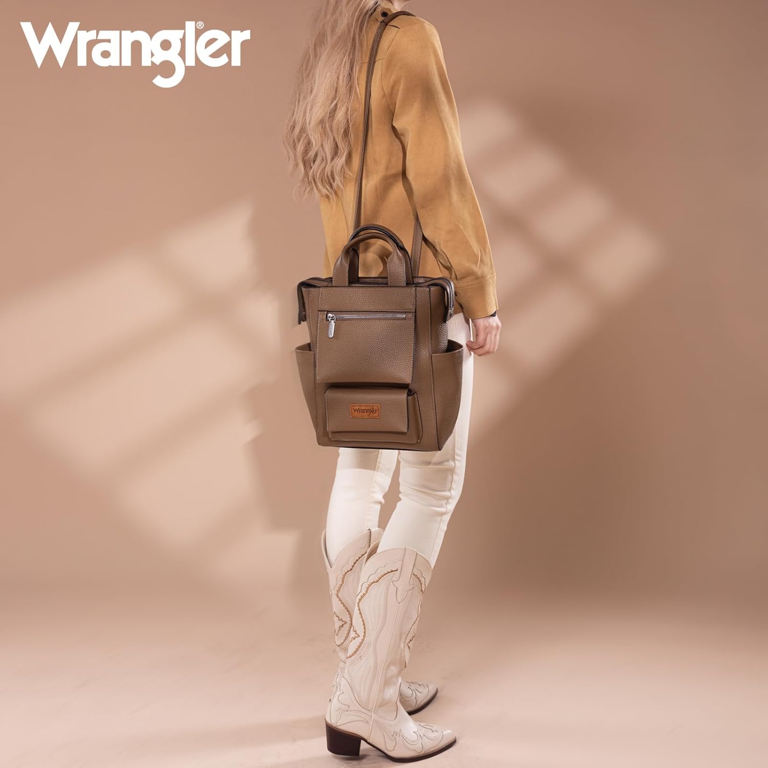 Montana West Wrangler Backpack Purse for Women Vegan Leather Fashion Anti Theft Convertible Backpack with Adjustable Strap - Image 5