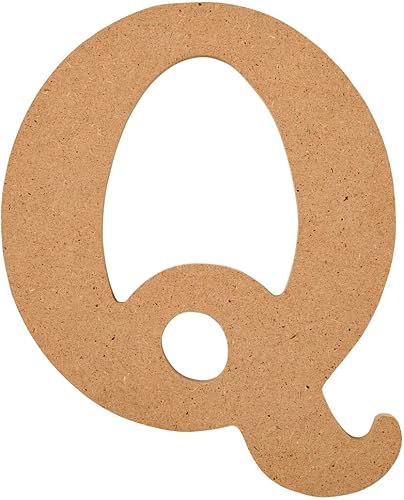 Miniatura 55 de Plaid Letra de madera sin acabar, 20,3 cm de superficie de madera perfecta para proyectos de bricolaje, manualidades y artes, 63594