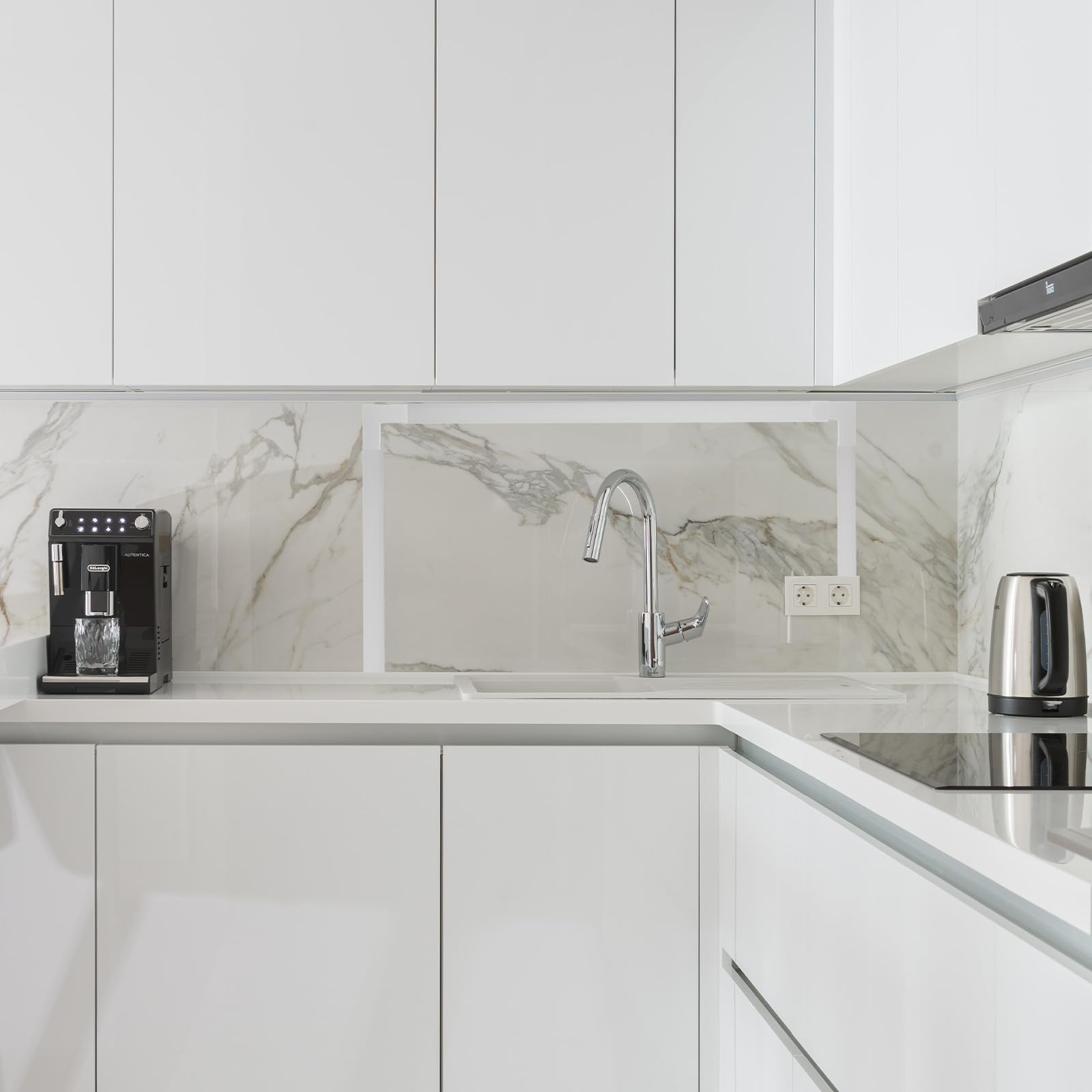 VICASKY Canalina Passacavi in Pvc Bianco 40mm Autoadesiva Resistente e Facile da Usare per Casa e Ufficio Proteggi Cavi Elettrici Ordinati