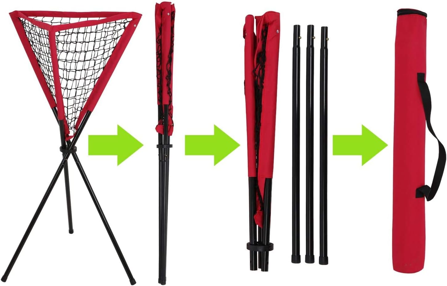 ZENY 7x7ft Baseball and Softball Net Set with Ball Caddy and Strike Zone, Baseball Hitting and Pitching Batting Net, Baseball Backstop Screen Equipment