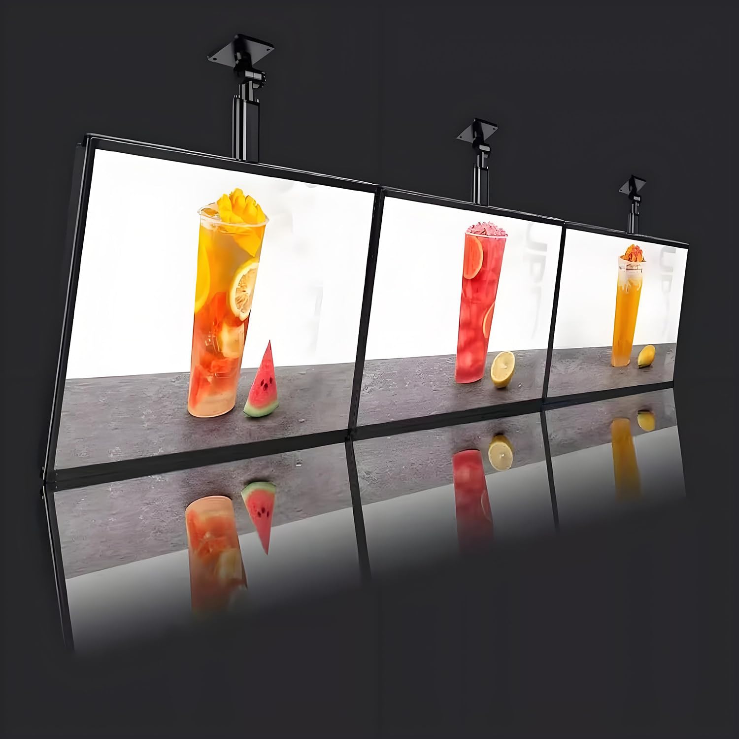 Pannello menu retroilluminato con illuminazione a LED per display pubblicitari per ristoranti e bar