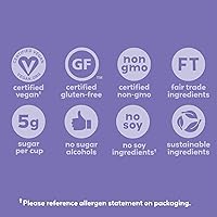 Vista 4 de UNREAL Tazas de mantequilla de almendras de chocolate oscuro, 0.53 onzas de azúcar, certificado vegano, sin gluten, comercio justo, sin OMG, sin