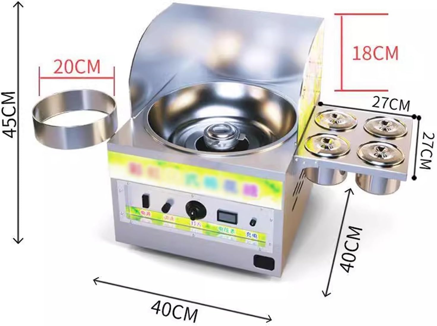 Cotton candy machine Commercial Cotton Candy Machines Electric Heating Fully Automatic Fancy Machine