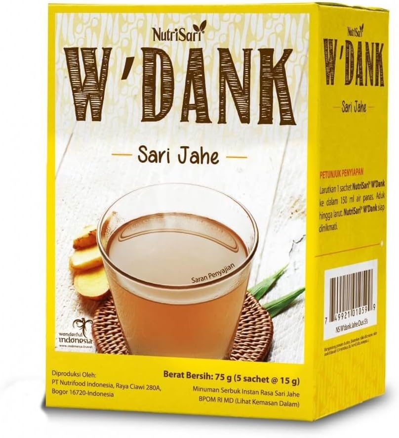 Nutrisari W'dank Indonesian Traditional Beverage (Sari Jahe)