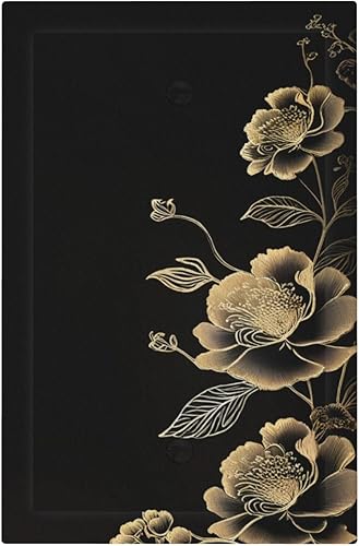 Miniatura 46 de Placa de pared de doble palanca de 2 cuadrillas con diamantes brillantes con diamantes, bonito ojo fucsia, placa frontal decorativa para dormitorio