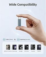 Vista 7 de Paquete de 2 adaptadores Lightning a USB C para iPhone 15, carga rápida PD compatible con iPhone 15 Series/MacBook/Laptop/iPad/Samsung y más