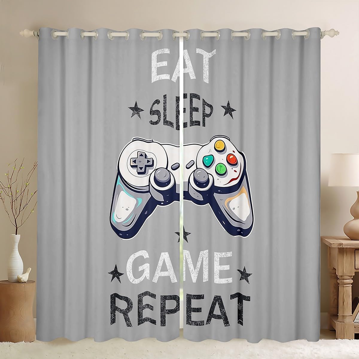 Rideaux de jeu enfants pour réduire les reflets dans la salle de jeux