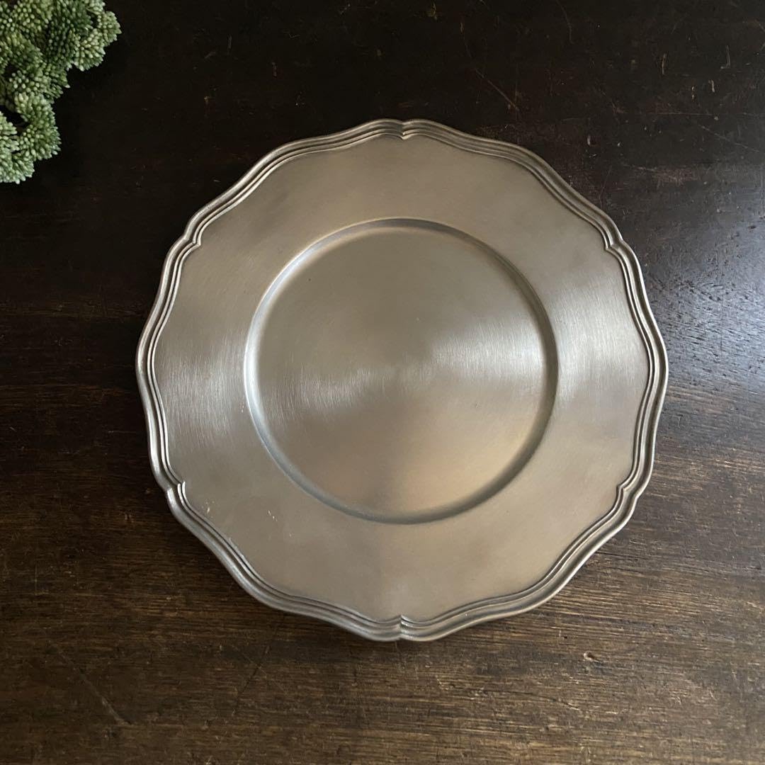 アンティーク　花リムプレート　真鍮製　デッドストック　ブロカント Amazon.co.jp: アンティーク 花リムプレート 真鍮製 デッドストック