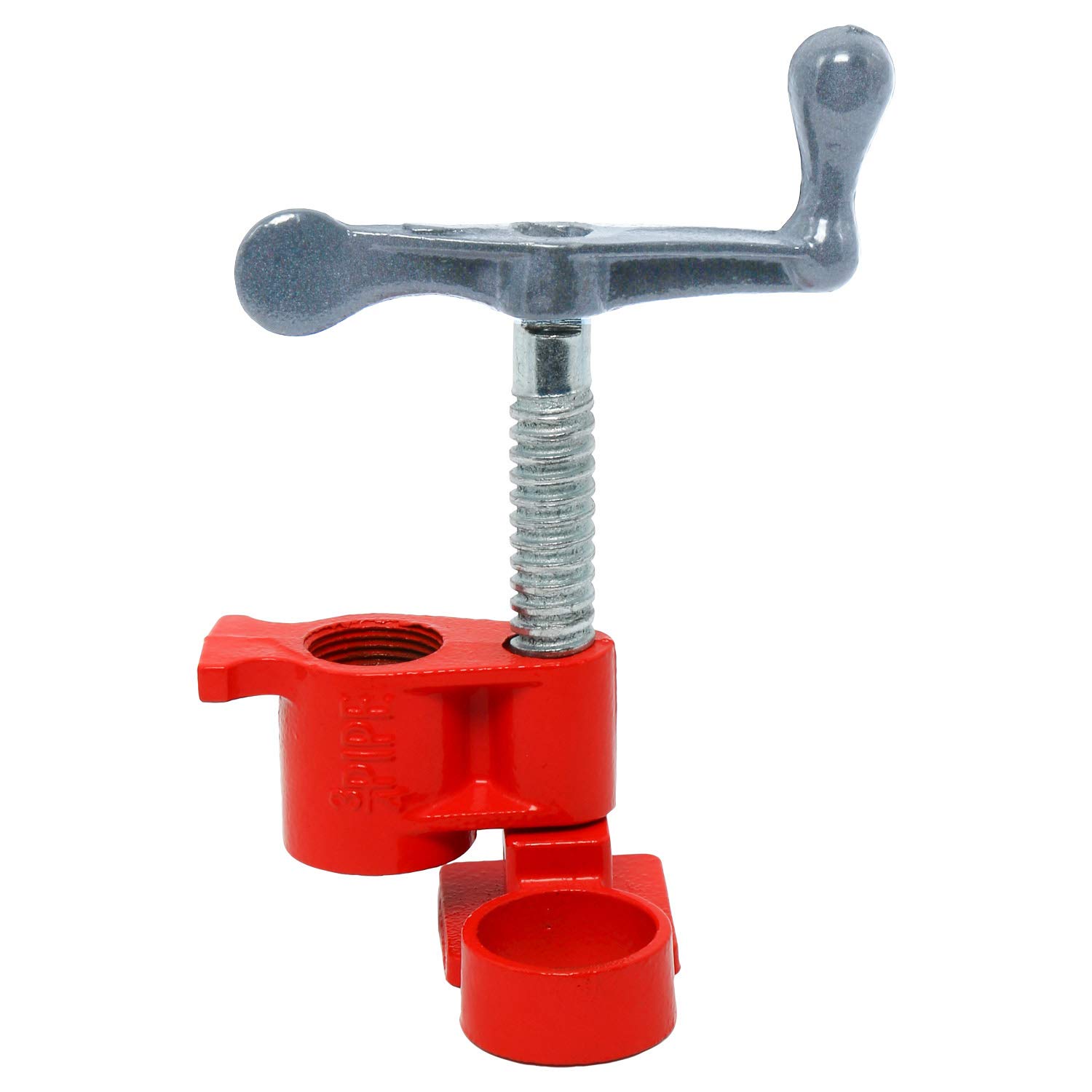 Buy (6 Pack) 3/4" Wood Gluing Pipe Clamp Set Red Cast Iron Clamps Heavy