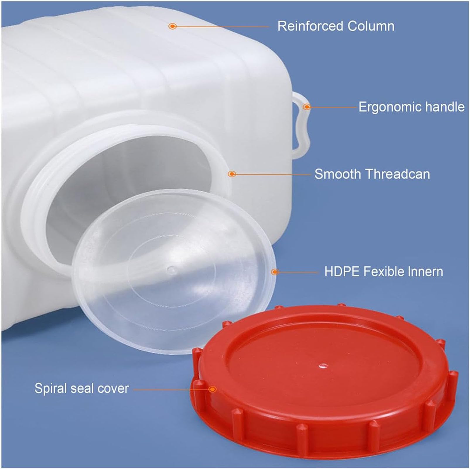 Depósito De Agua Grande, Depósito De Agua De Polietileno, Depósito De Agua para Caravanas Y Camping con Grifo, para Viajes, Senderismo Y Emergencias En Autocaravanas.,001,110L
