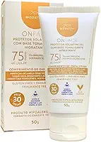 Protetor Solar Facial FPS 75 Natural Vegano com base 50g