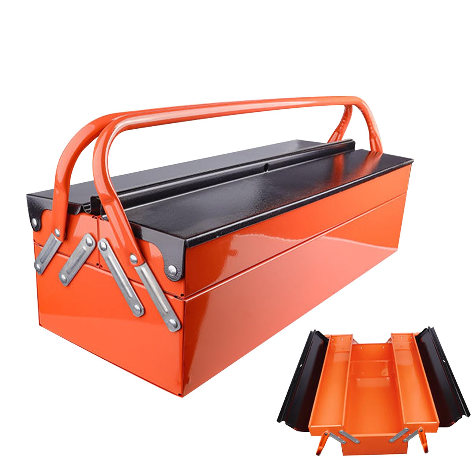 Organizzatore Per Cassetta Degli Attrezzi 3 con di Archiviazioni Multipli | Design Multifunzionale Compatto Pieghevole con Struttura Robusta per Auto Ufficio Bagagliaio Garage
