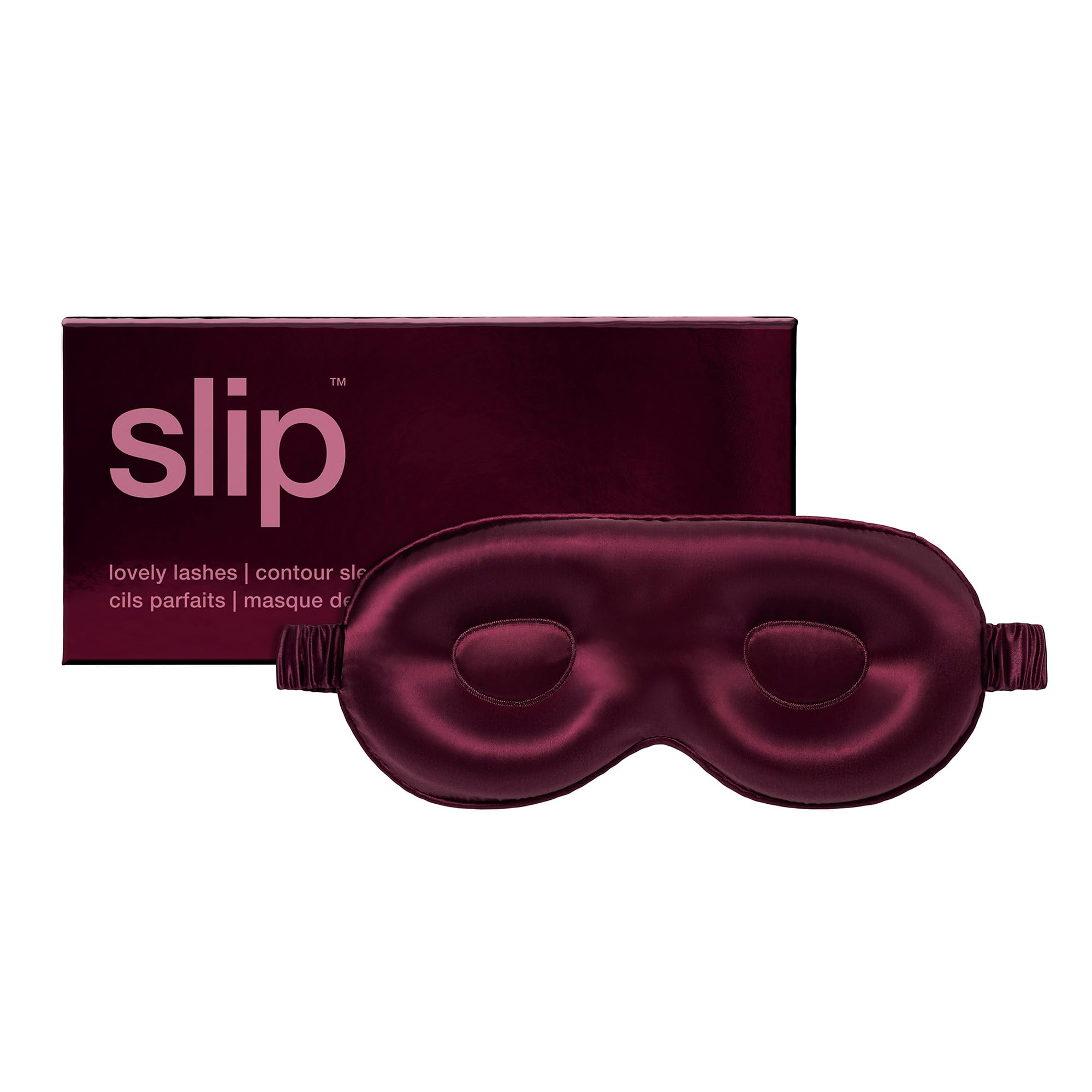 slip Crimson Contour Sleep Mask | Pure Silk, 100% Mulberr...
