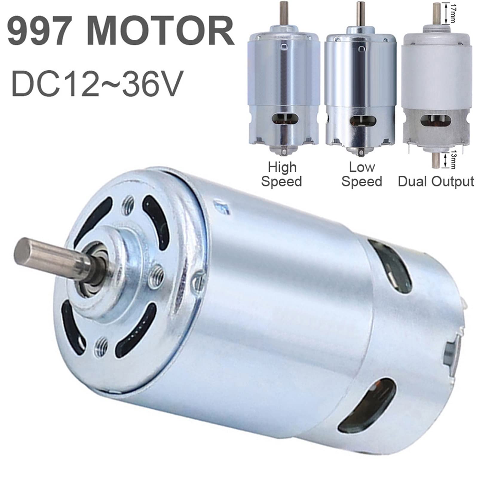 LAHTI 997 DC Motor 12-36V 18000RPM Large Torque Micro Motor