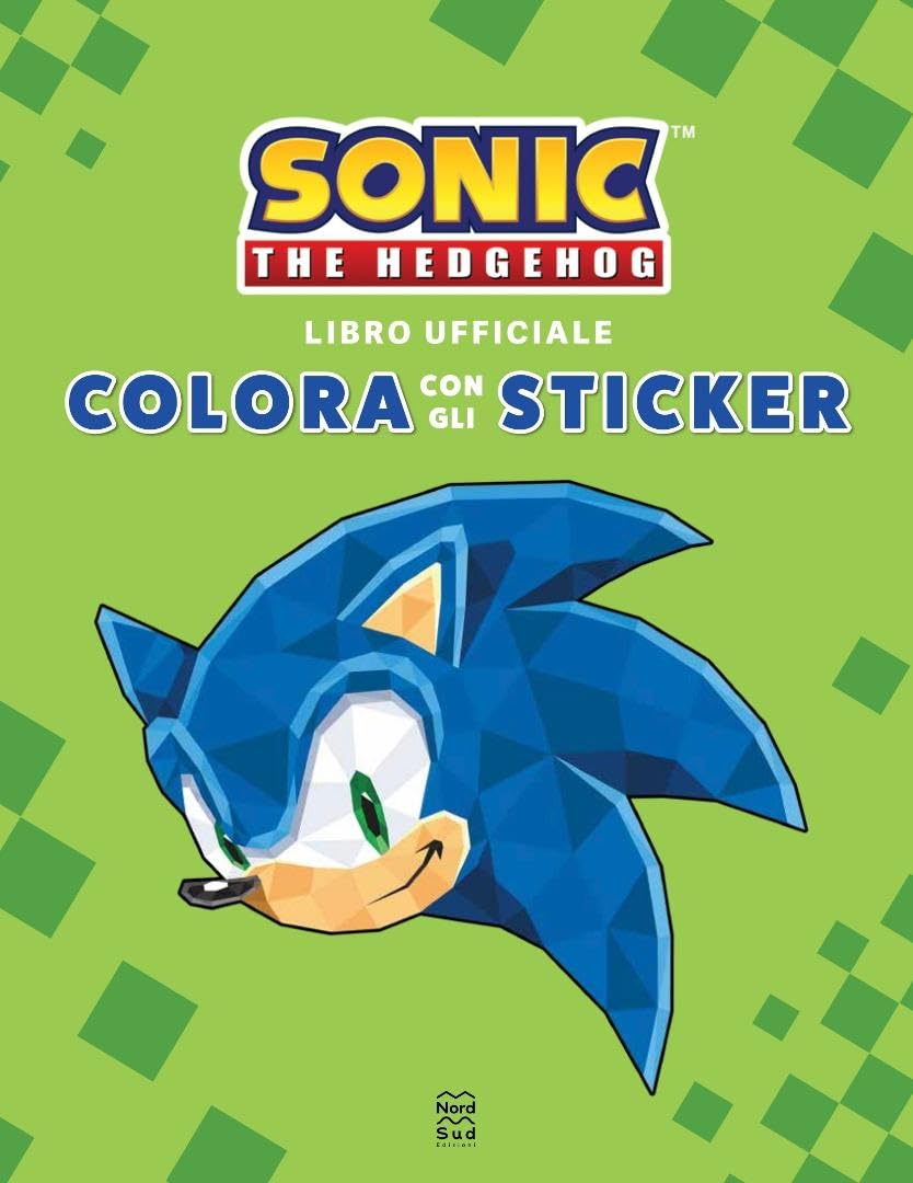 Sonic The Hedgehog. Colora con gli sticker