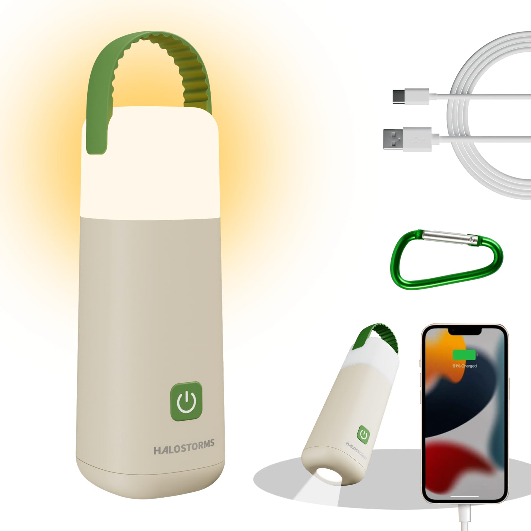 Lanterna da campeggio a LED, 430 lm, fino a 350 ore, ricaricabile per interruzioni di corrente, 3200 mAh, 5 V2 A, 4 modalità, luce per tenda, torcia impermeabile IPX4 per casa,