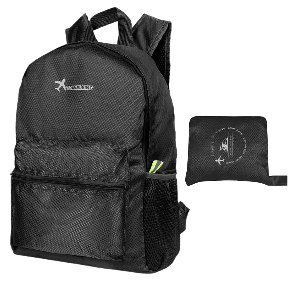 Sac à dos OUDQFCJ pliable ultra léger et étanche - Sac à dos de randonnée pour homme et femme - 15 l