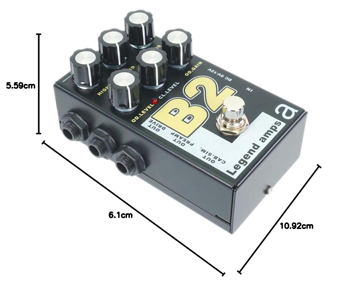 AMT B2-2 Canales JFET Guitarra/Distorsión con Cab.Sim (Bogner Emulate)