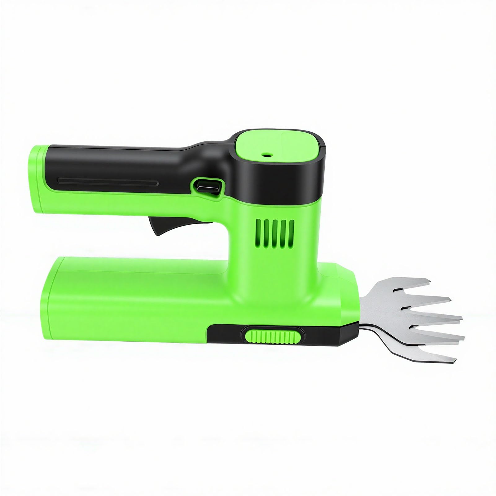 Bewinner Cortadora de Césped y Cortasetos Inalámbrica 2 en 1, Cortadora Eléctrica de Mano de 100 W y 1000 RPM para Arbustos Bordes de Césped, Batería de 1300 MAh, Tiempo de Funcionamiento de 60