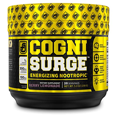 COGNISURGE Nootropic Brain Booster Supplement - Boost Energy & Focus, Concentration, Memory