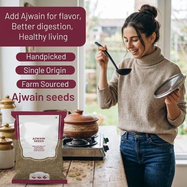100% Natural and Pure Ajwain 100gm Preservatives Free and Rich in Fibre Carom Seed.