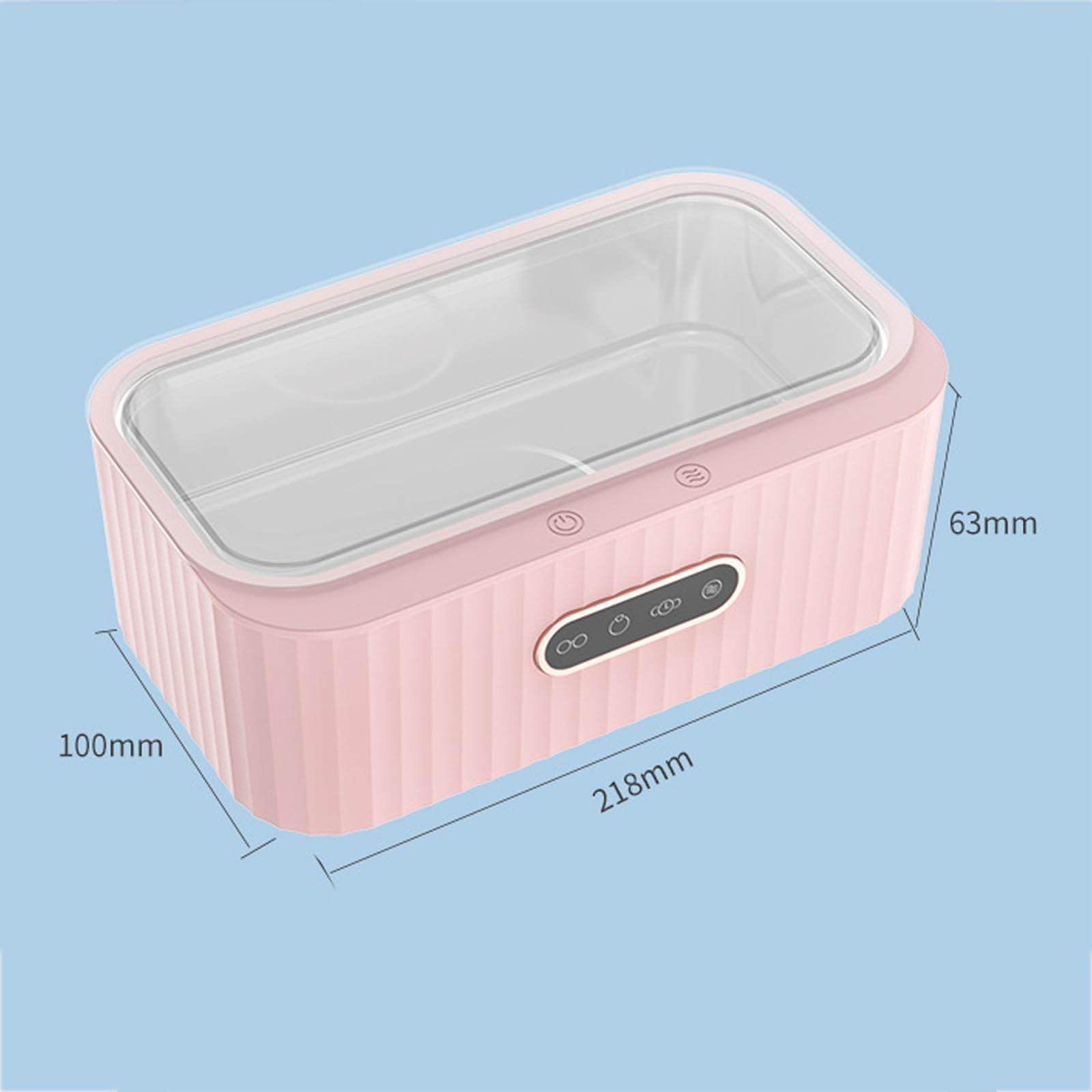 Ultrasonic Jewelry & Glasses Cleaner, pojemność 400 ml, 45 kHz niski poziom hałasu, czyszczenie 360 stopni, 4 tryby automatycznego timera, do srebrnych, pierścionków, sprzedawców detalicznych, złota